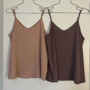 Bundle - 2 Spaghetti Strap Camisole Tops size Small
